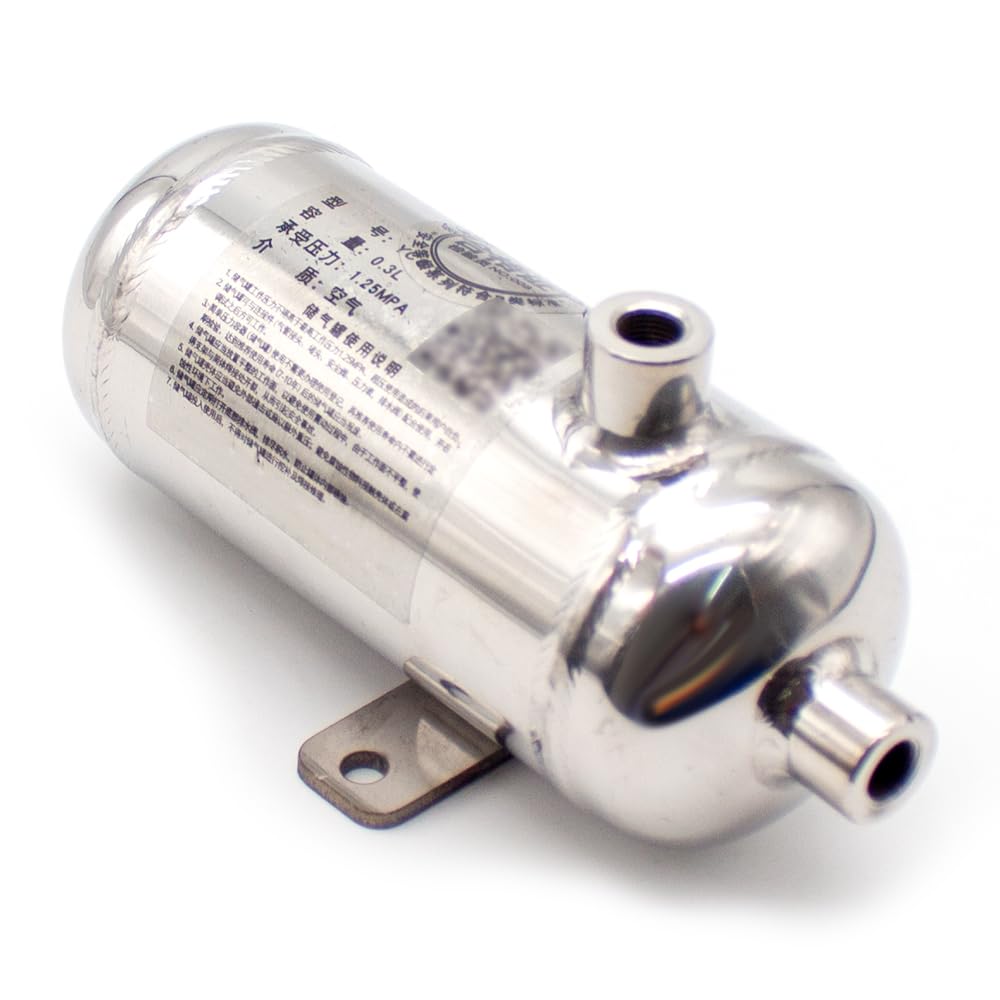 Amazon | Jieoto 0.3L 空気貯蔵タンク 304 ステンレス鋼 G1/8 Amazon | Jieoto 0.3L 空気貯蔵タンク 304 ステンレス鋼 G1/8