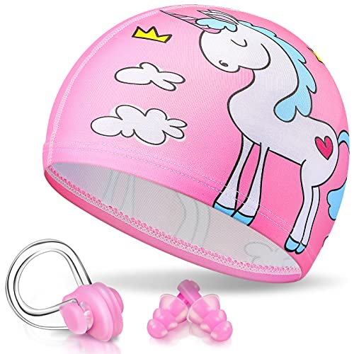Cappello da Bagno con Modello di Unicorno Cuffie