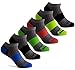 Prince Boys' Low Cut Athletic Socks for Active Kids (6 Pair Pack) - Black, 3-9