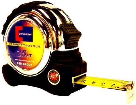 CONSTRUCTOR Brand Heavy Duty Measuring Tape 25 ft C6X Professional Grade