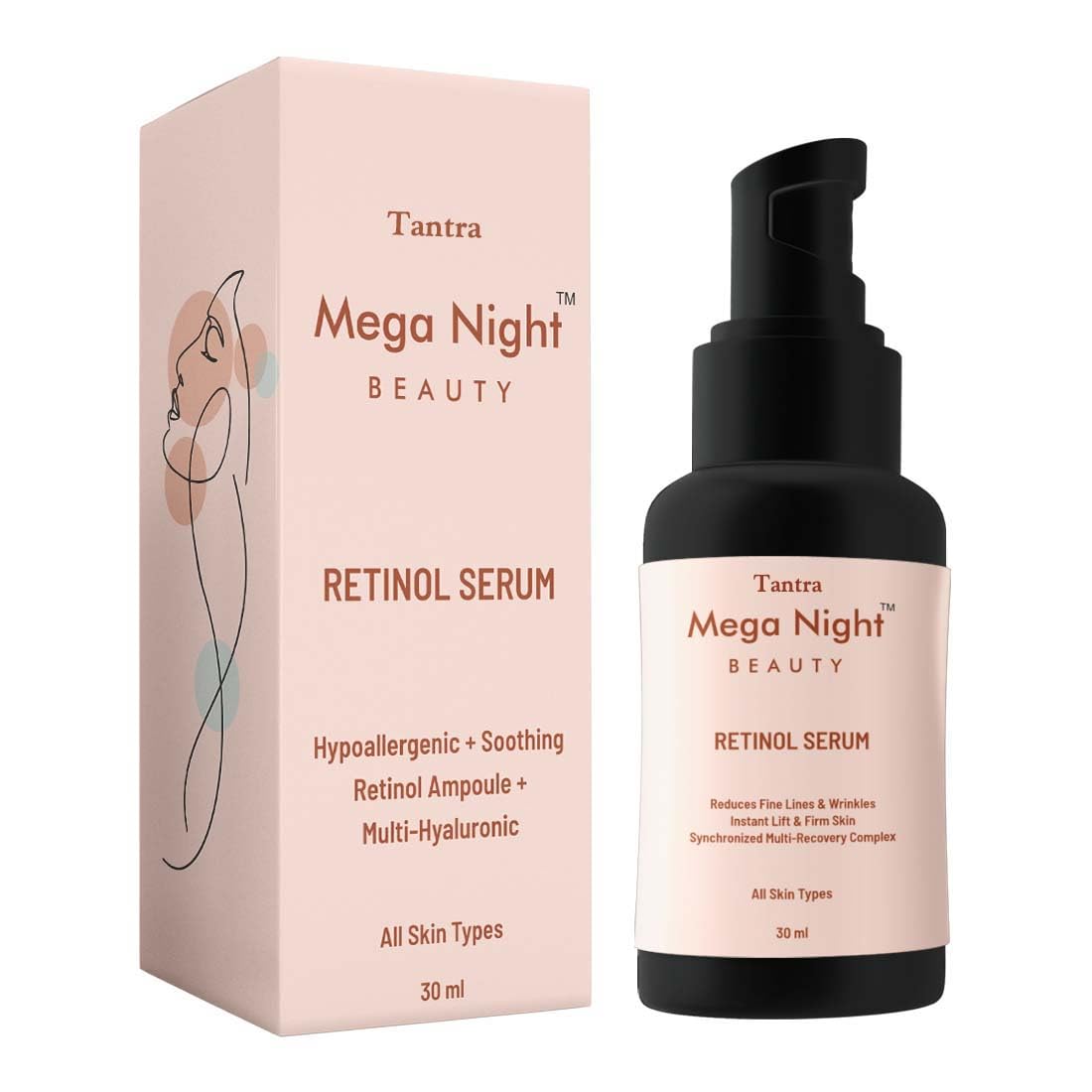 Meganight Face Serum 30ml – Hydrating & Anti-Aging Serum with Retinol, Niacinamide, Aloe Vera, Hyaluronic Acid & Jojoba Oil for Even Skin Tone & Wrinkle Reduction-image-44
