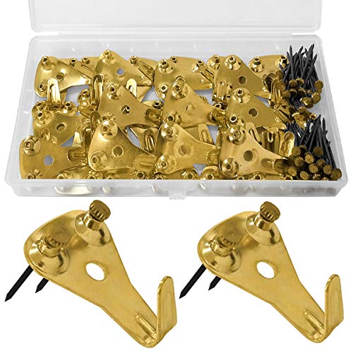 30PCS Picture Hooks Strong Picture Hanging Hooks Heavy Duty Picture Hook for Hard Walls Picture Hangers - 50LBS