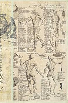 Vintage Art Anatomy Notebook [ Paperback ]( 120 pages / Unlined / 6x9 inch / Cream Colour ): 15x22 cm/ with Leonardo Da Vinci's drawings.
