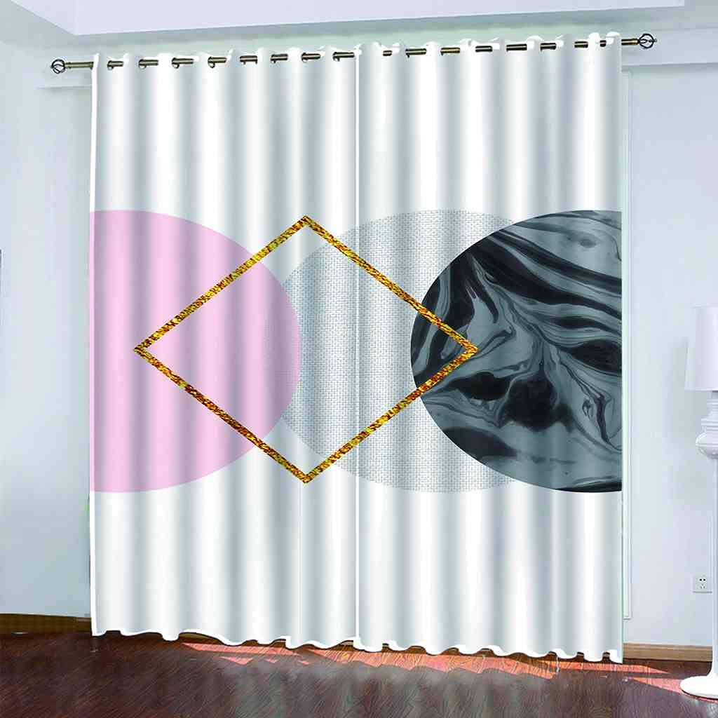 Rideaux isolés thermiquement et phonique 3D rose enfant