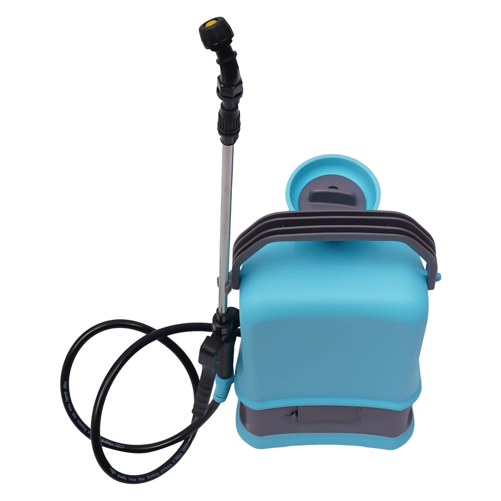 Drucksprüher, 5L Pumpsprühflasche mit 2 Batterien, 2 Düsen und Batterieladegerät, Einstellbarer Sprühbalken 42-80cm, für Pflanzenbewässerung, Gartensprühen