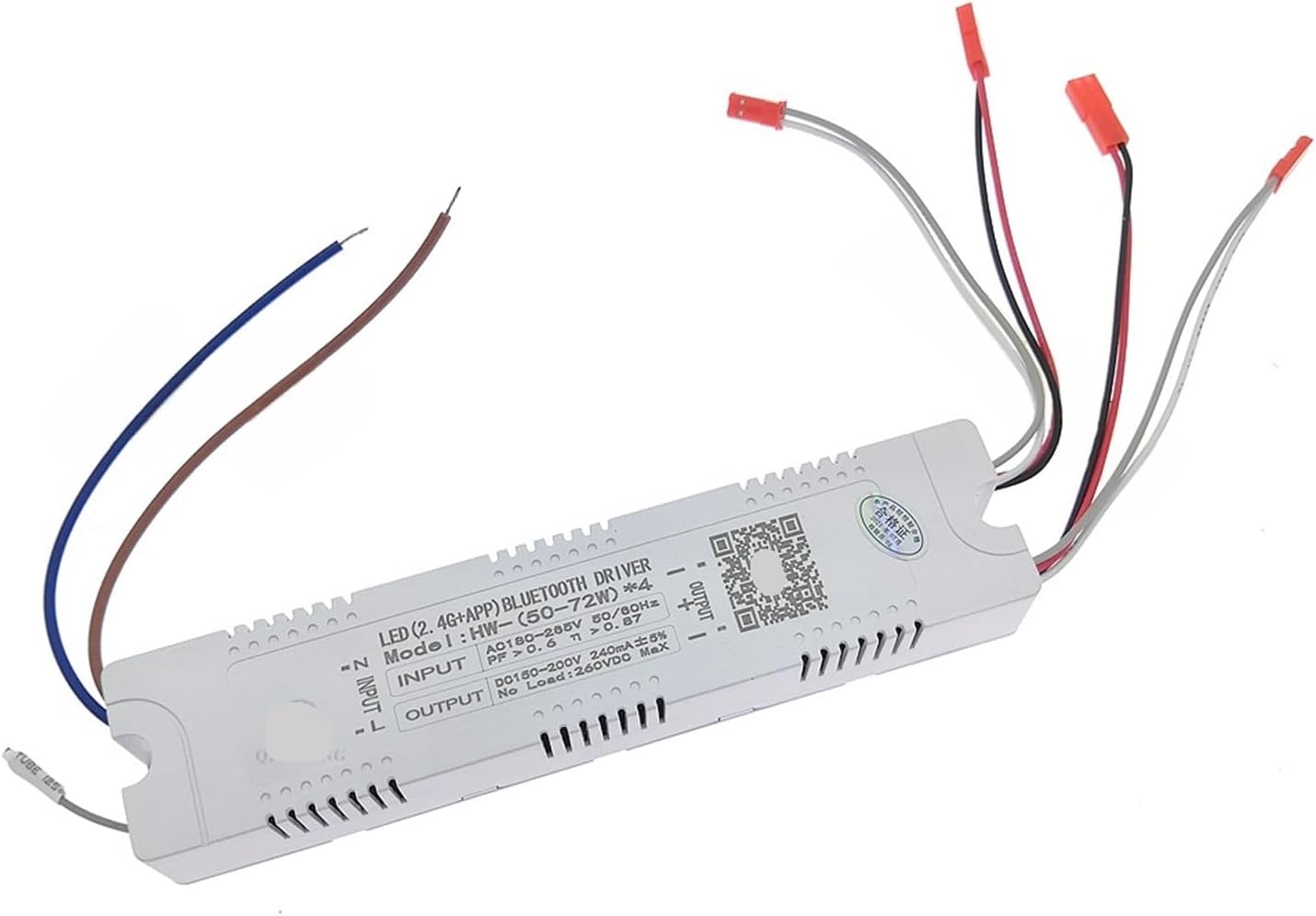 AC220V 2.4G LED Driver Remote Control 12-40W 36-50W 40-60W 50-72W X2 X4 X6 X8 240mA dimming Lighting Transformer(2Pin-12-40Wx2,Without Remote)