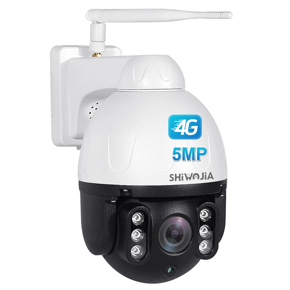 Shiwojia5mp Outdoor Security Camera 4g Ptz Dome Ip Camera Cctv