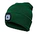 LED moda berretto maglia Beanie caldo cappello, unisex, con luce LED per esterni campeggio arrampicata pesca corsa e più Taglia libera Dark Green