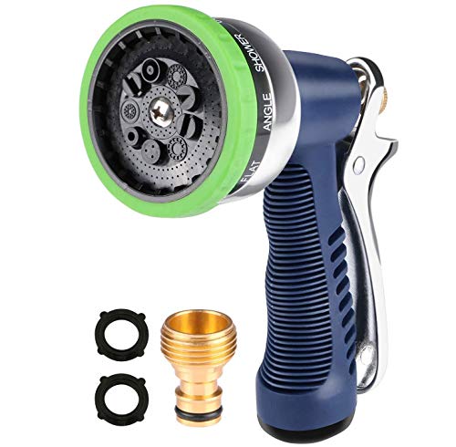 Preisvergleich Produktbild Gartenbrause, Aiglam Garten Handbrause, Düsen Spritzen Pistole Gartenschlauchdüse Wasserpistole Handsprüher Bewässerungsbrause für Bewässerung Rasen, Autowaschen, Haustier Baden, Bürgersteig Reinigung