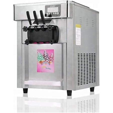 Amazon Com Tz 3 Flavors Soft Serve Ice Cream Making Machine 2 1 Mixed Flavors Ice Cream Machines 6 5l2 Hopper Volume Yogurt Ice Cream Machine Yogurt Machine 22l 25l H 110v 60hz R22 Kitchen Dining
