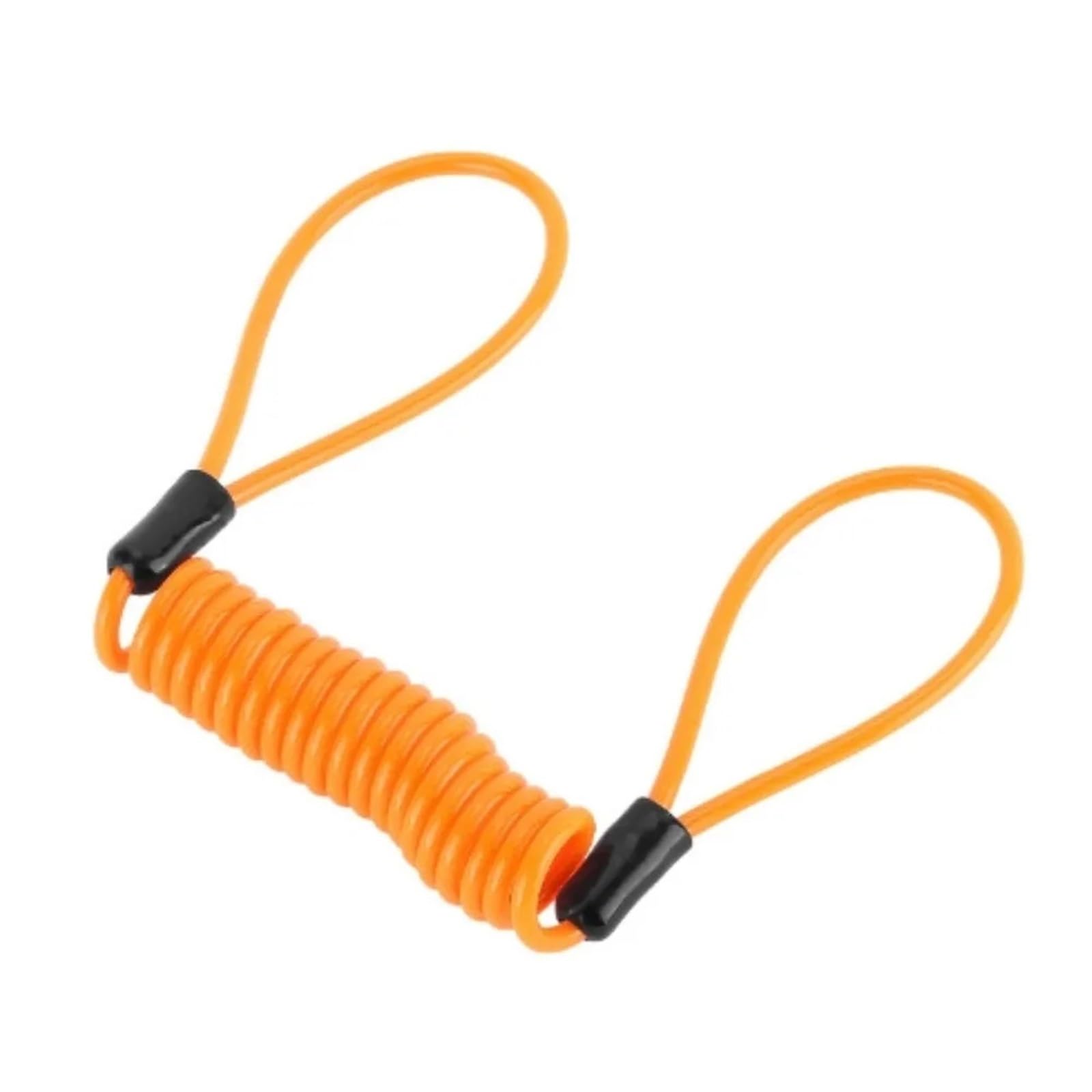 Hdrtcbu Orange Chain Lock Bike Spring Cable Lock Anti-Theft Rope Alarm Disc Bicycle Security Reminder Motorcycle Motorbike Lock(Orange)