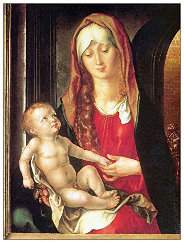 Panneau Décoratif Albrecht Dürer tableau en bois noble multicolore AS93236