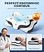 Osteo Sustained Cervical Health Neck Pillow, Contour Zoned Design Ergonomic Pillow for Pain Relief, No-Temperature Affected Memory Foam Pillows, Cooling Pillow Support Side, Back, Stomach Sleeper