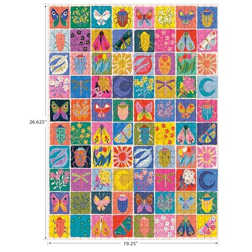 RoseArt - Soft Touch - Summer Quilt 1000 Piece Jigsaw Puzzle for Adults, Colorful Modern Design Finished Size 26.625 x 19.25 Made in USA - image 5