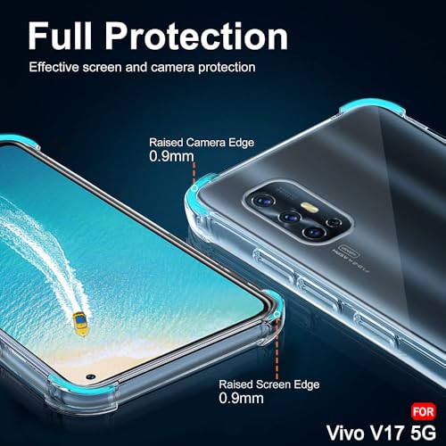 Image of TheGiftKart Crystal Clear Back Cover Case for Vivo V17 | Shockproof Soft TPU Case | Cushioned Edges for Ultimate Protection Back Cover Case for Vivo V17 (TPU, Transparent)
