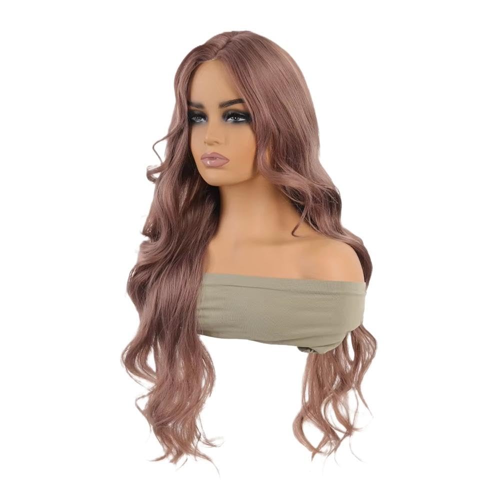 Haarpflege Hellgoldene Lange Gerade Lockige Haarperücke Mit Pony Für Frauen Cosplay Alltagskleidung