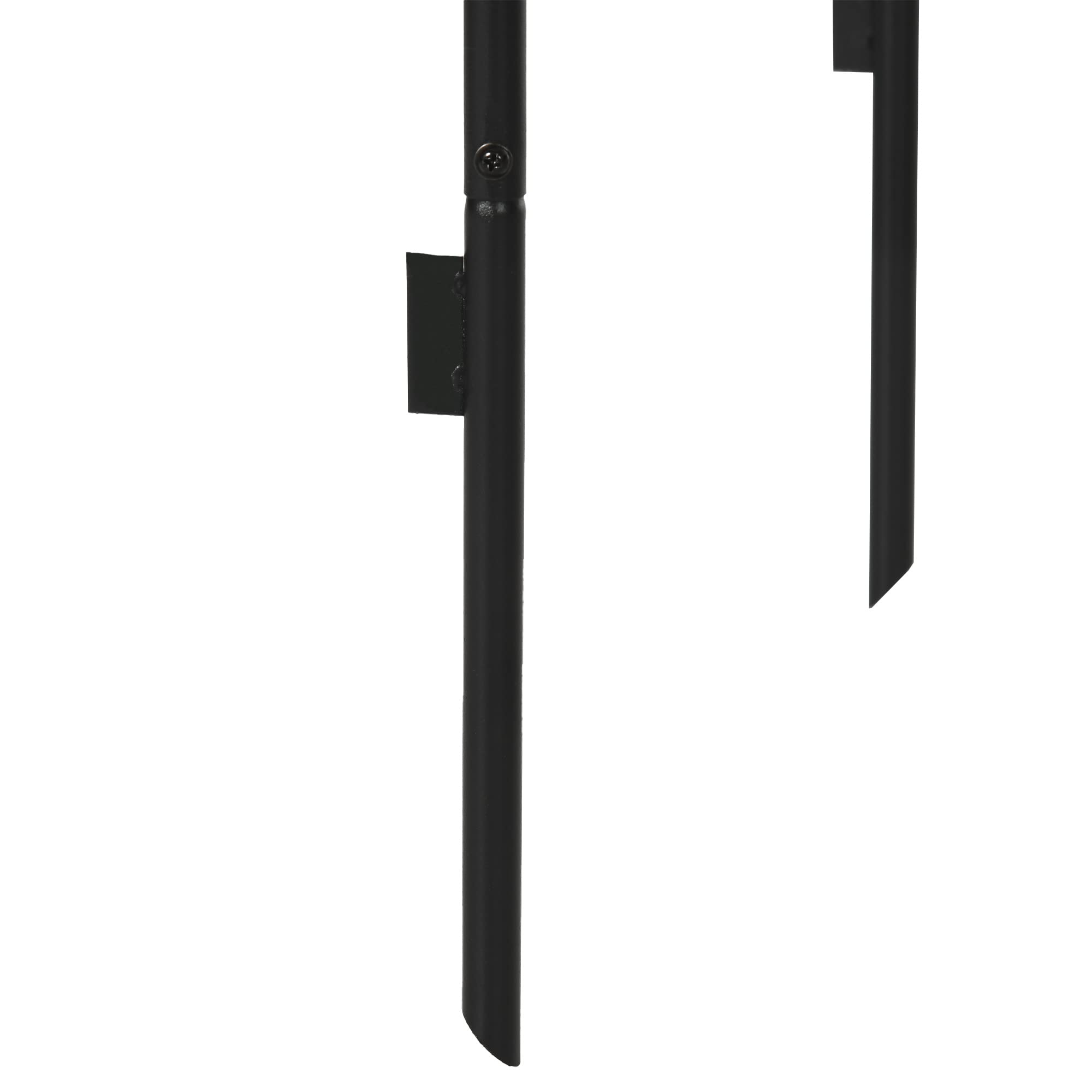 Outsunny Arco per Rose Rampicanti in Metallo, Arco da Giardino di Supporto per Piante Rampicanti, 140x40x240cm, Nero