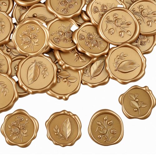 60Pcs Wax Seal Stickers Wedding Invitation Envelope Seal Stickers