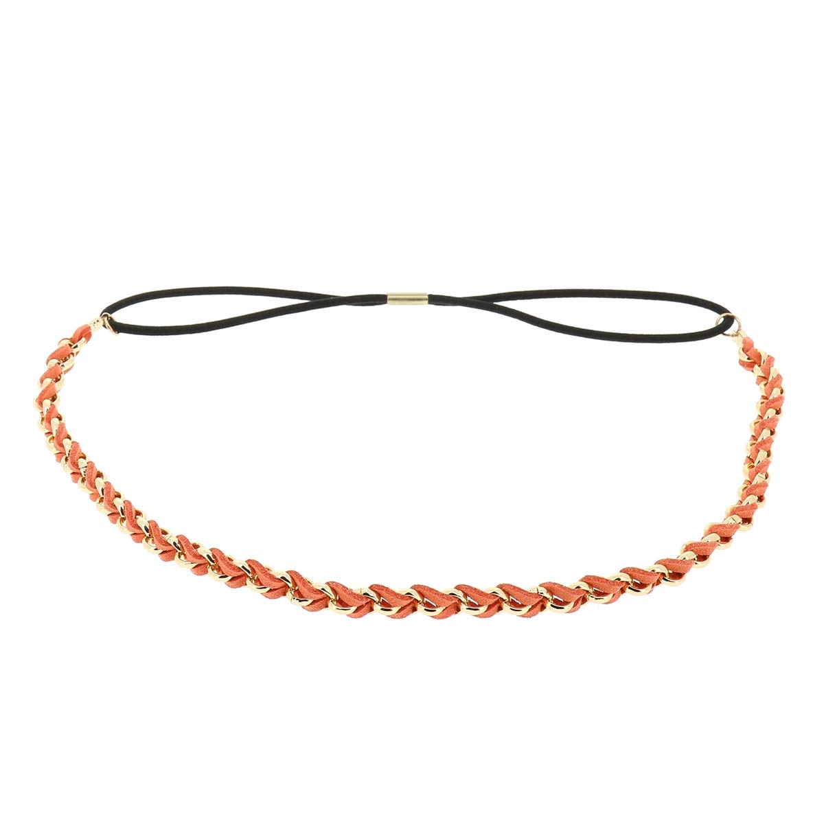 Fascia Capelli Donna Marrone - Fascia Intrecciata Suede Semplice e Liscia aspetto Velluto - Fascia Sottile Taglia unica - Headband Matrimonio Vintage - Look originale Boho, Hippie chic