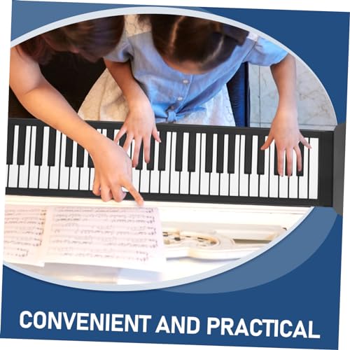 TOYANDONA 61 rouleau de piano Instrument de piano à 49 touches piano électronique portatif clavier usb piano portable piano à clavier en silicone instrument de musique Gel de silice Black - Les Beatles, Paul McCartney, John Lennon, RIngo Starr, George Harrison TOYANDONA 61 rouleau de piano Instrument de piano à 49 touches piano électronique portatif clavier usb piano portable piano à clavier en silicone instrument de musique Gel de silice Black – Image 4