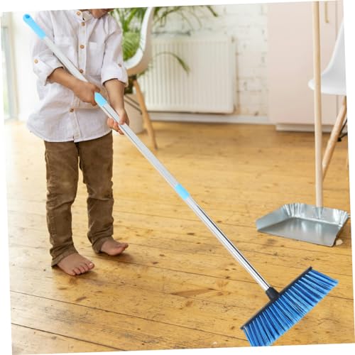 Homoyoyo Langstieliger Haushaltsbesen mit Edelstahlgriff Weichen Borsten für Effektive Schmutzaufnahme Wandhängbar Platzsparend für Bodenreinigung Innen und Außenbereichen – Bild 5
