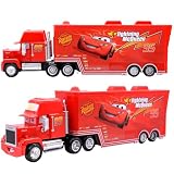 LGQHCE Mccqueen Cars, Temáticas para Automóviles Decoración Conjuntos de Vehículos de Motor para Niños Coches de Juguetes Modelo Camión de Transporte Decoracion para Cumpleaños Fiestas