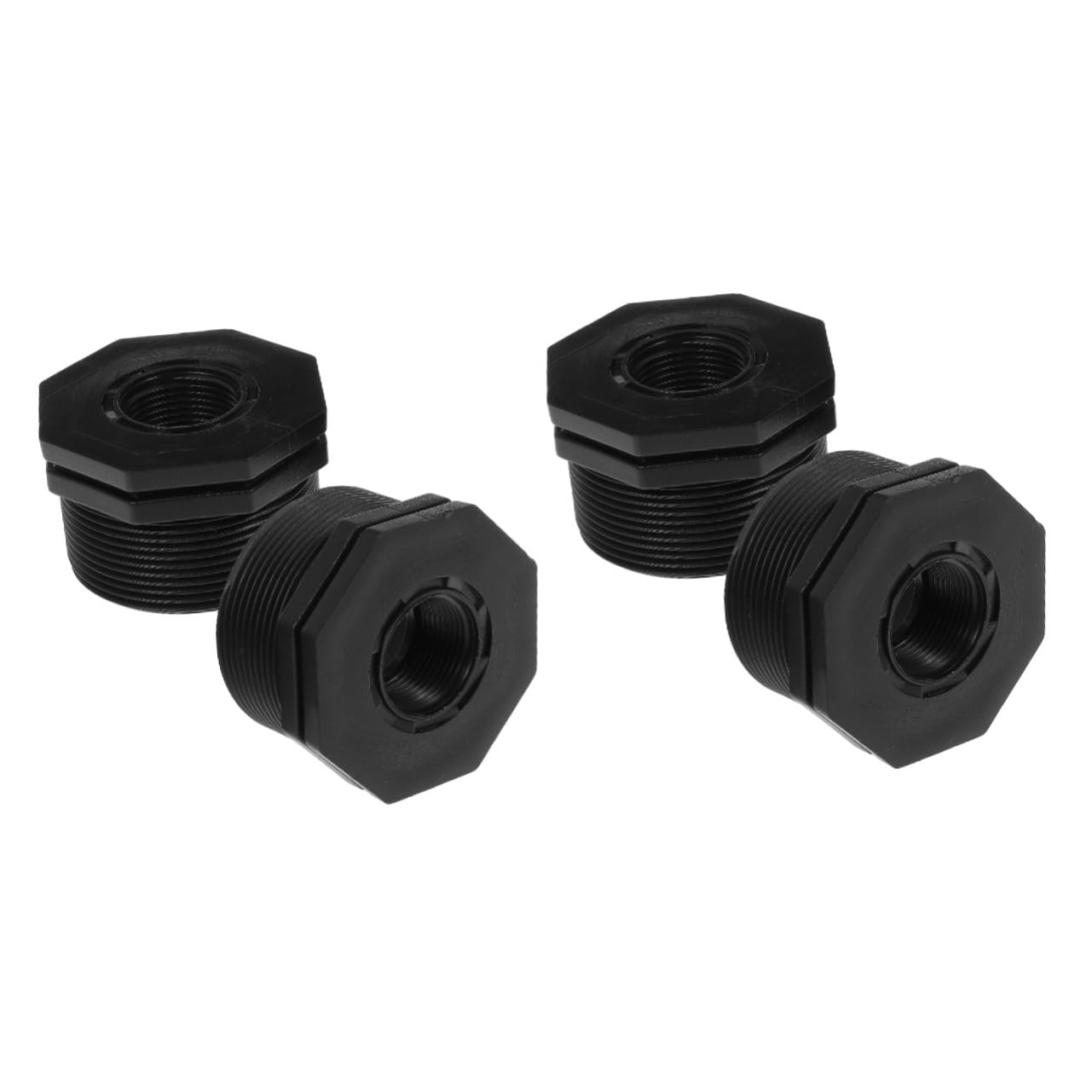 Mipcase 2sets Water Tote Hose Adaptor Hose Connector for Water Tanks Fitting 2 to 3/4 Inch Durable Easy to Install 2pcs*2