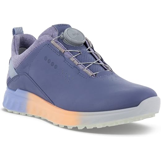 ECCO Women's Blue Waterproof S-Three Golf Shoes
