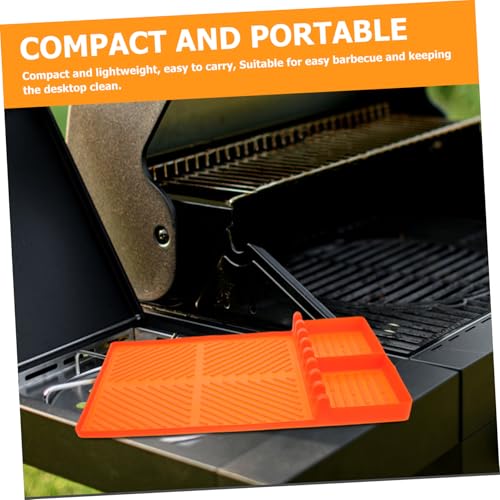 Esterilla de silicona para espátulas y herramientas de barbacoa PRETYZOOM 5