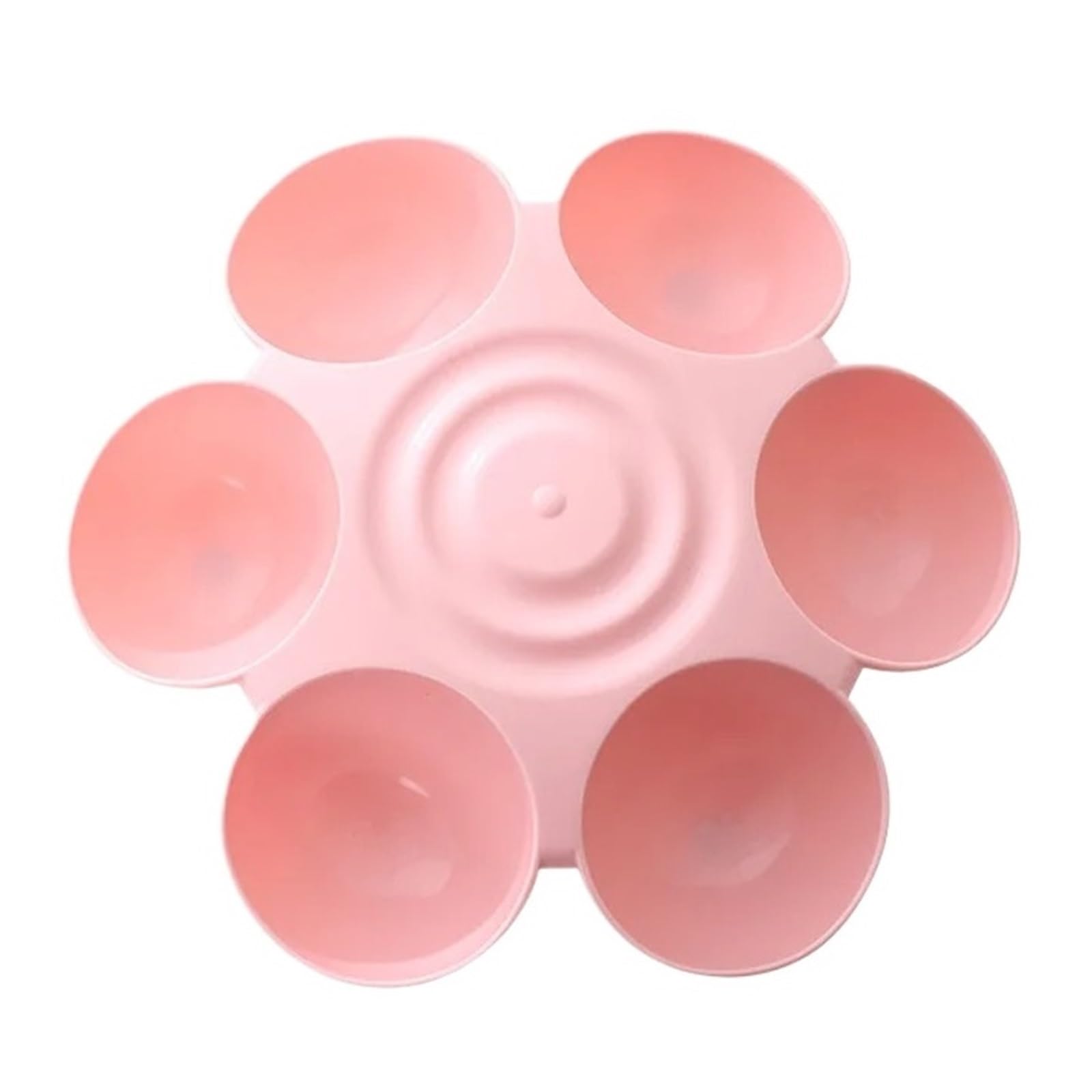 Bol d'alimentation fleur rose contre la gloutonnerie des animaux
