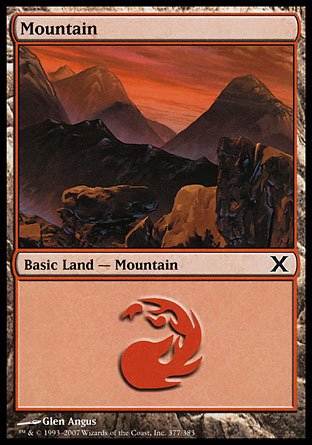 Magic The Gathering - Mountain (377) - Tenth Edition : Amazon.ca