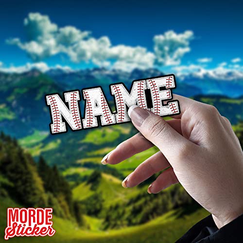 Mordesticker MORDESTICKER2023 Custom Name Sticker Baseball Softball Helmet Decal Personalized Name Hard Hat Stickers Die-Cut Vinyl Sticker For Hard Hat Laptop Water Bottle Phone Case Cars Merchandise Decor Decal Gift Idea thumb #5