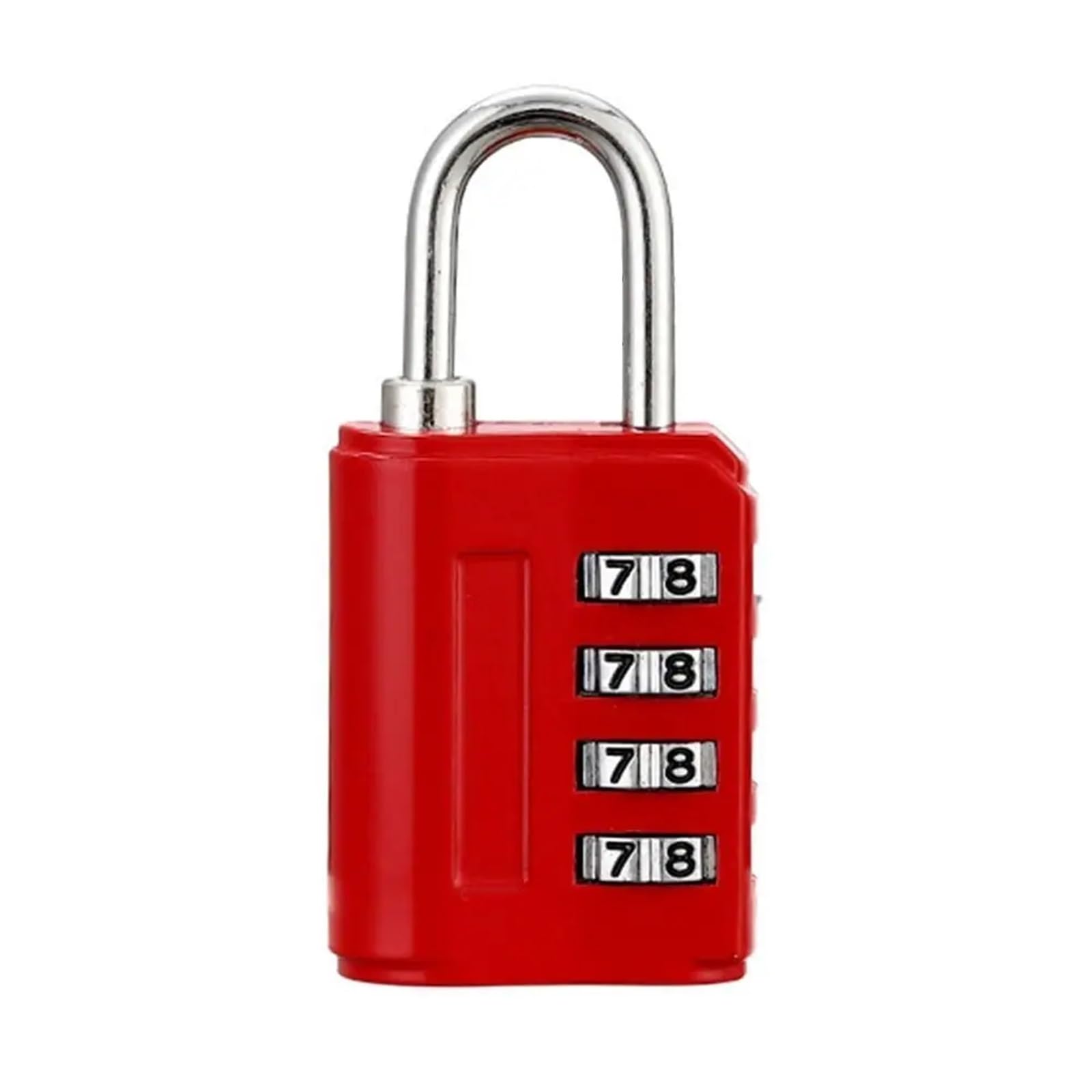 Cadenas à mot de passe à 4 chiffres en alliage de zinc for sac à dos, fermeture éclair, 1 pièce(8)