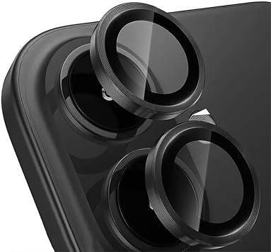 Safir lens Safir mercek koruması iphone 11 ile Uyumlu Gerçek Safir cam Kamera Lens Koruyucu Çelik Halka Hd 9d Kırılmaz Cam Renk : siyah Çerçeveli