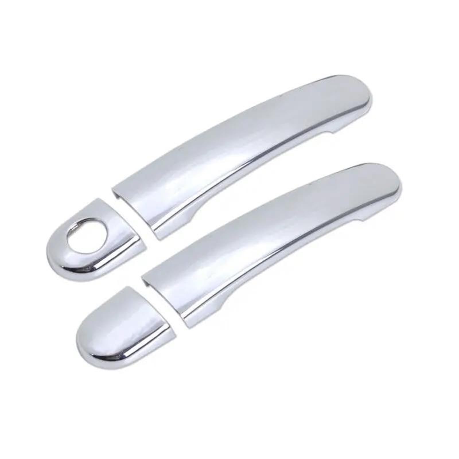 Qibbei Style1 Door Handles Gloss Black Chrome Car Door Handle Covers Stickers For Skoda For Citigo 2011-2017 Styling Accessories
