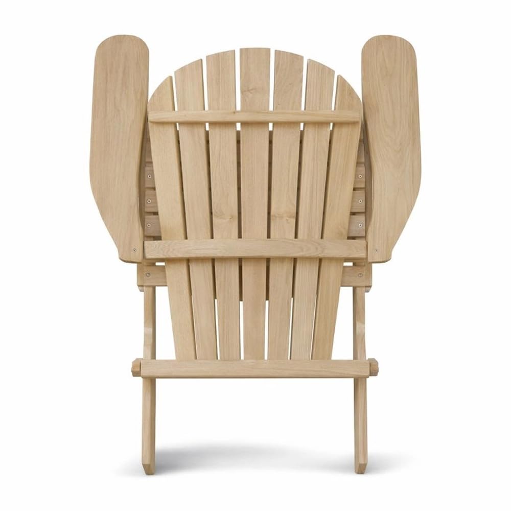 Original Dream-Chairs since 2007 Adirondack Chair Comfort pieghevole in legno massello di rovere come kit sedia da giardino pieghevole resistente alle intemperie per rilassarsi all'aperto carico