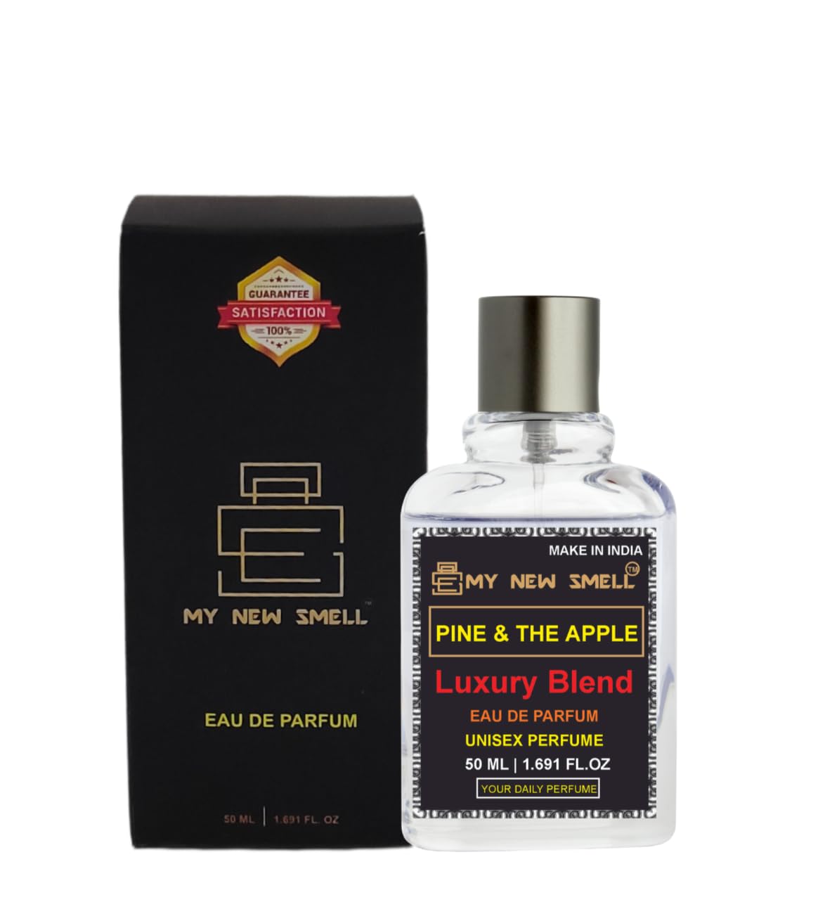 My New Smell PINE & THE APPLE Unisex Perfume for Men & Women 50 ml | Long Lasting Fragrance | NO GAS | Fruity, Fresh, Musky | Gift for Husband and Wife