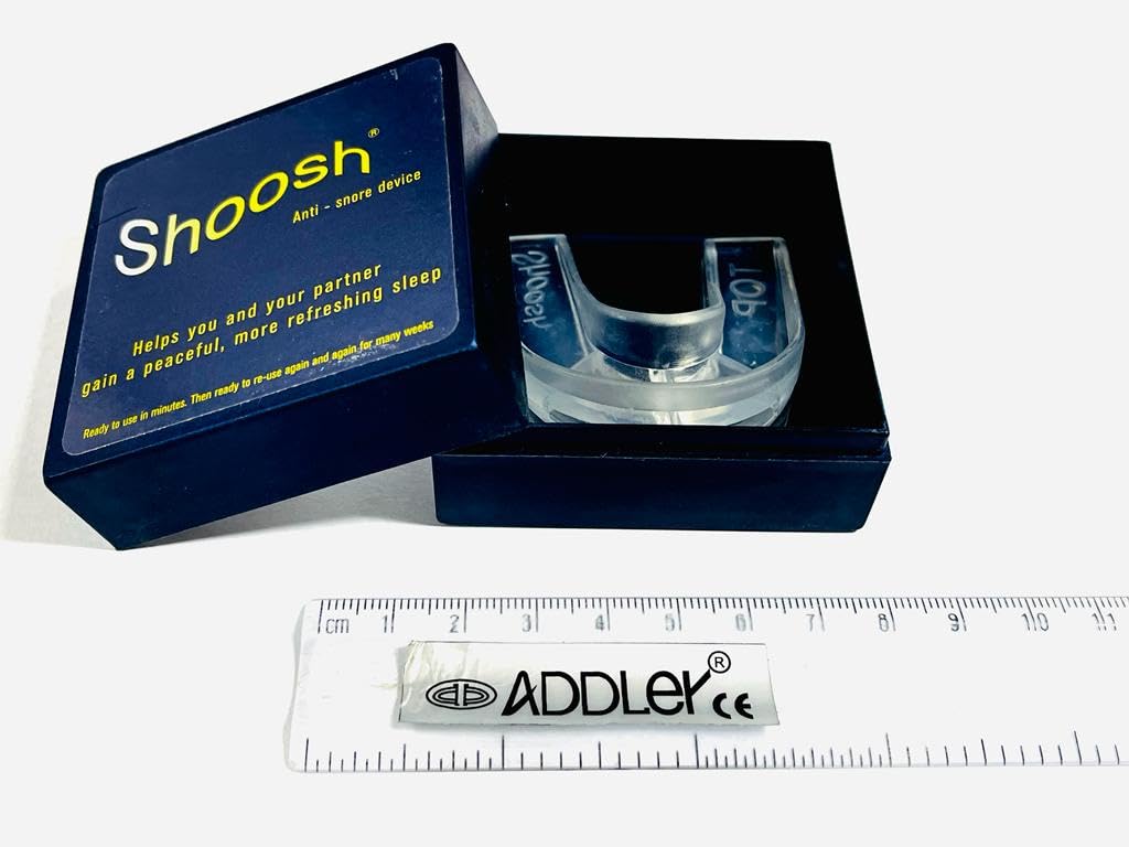SHOOSH Anti Snore Mouthpiece Retaining Device Snoring Solution Bruxism Sleep Apnea Night Guard Aid MouthGuard Anti Sleep Bruxism.