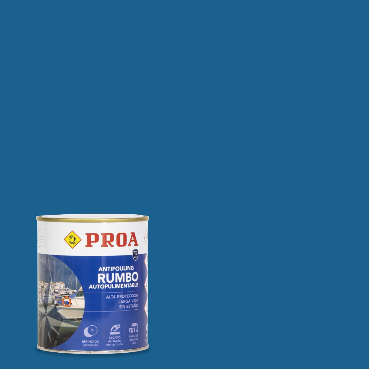 Patente autopulimentable APM. Antifouling. Proa. Azul. 4 L.