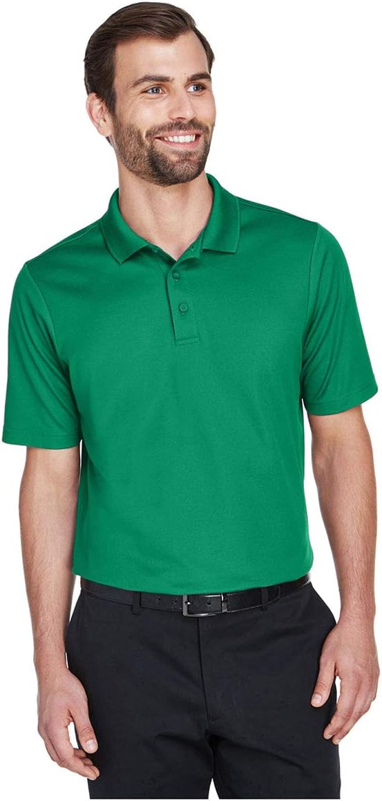 CrownLux Performance Men's Plaited Polo M Kelly Green