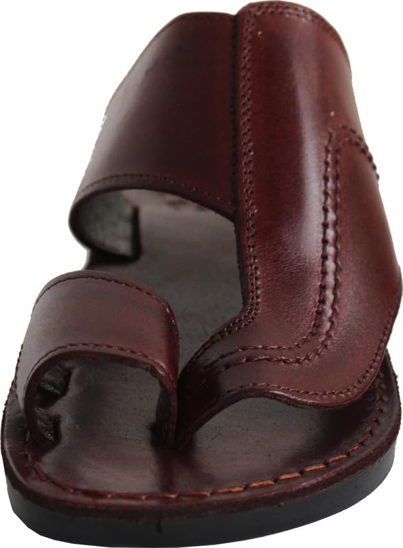 Holy Land Market Men/Women Biblical Jesus Leather Sandals/Slides From Jerusalem (Phillip Style I)2