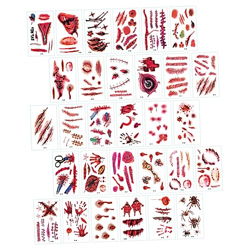 Autocollants temporaires motif scar Healvian 300 feuilles pour décors de peau