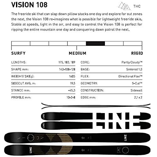 Amazon | LINE(ライン) スキー 2022 VISION 108 ビジョン108 スキー板