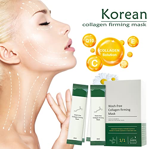 Korean Collagen Firming Mask, 20 PCS Portable Wash-Free Collagen Firming Mask, Sleeping Mask, Hydrating Anti-Aging - Image 3