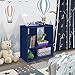 KB Designs Blue 4-Cube Open Bookcase, Kids Toy Storage Shelf Organizer