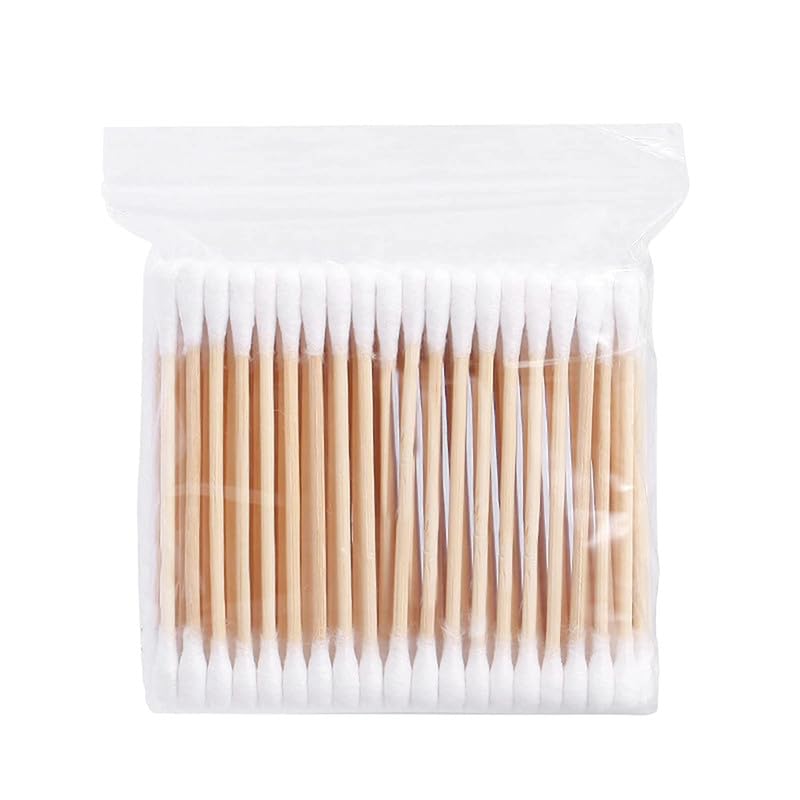 SKPN EMPORIUM Ear Cleaning Buds Wooden Cotton Swabs Eco Friendly 100% Pure (80) with White Sticks CHAITANYA MEDICAL STORES Stick Double Head Tips Natural Picks (Pack of 1)-image-9