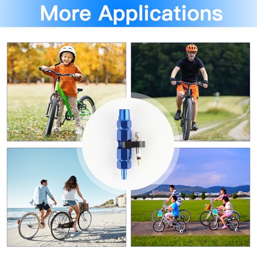 Fahrradreifen-Reparaturset: 4 Stück Presta-Ventilkerne Obus mit 2 Stück Ventilkern-Entferner-Werkzeug, universelle Ventilkern-Adapter für die Reparatur von Fahrradreifen – Bild 6