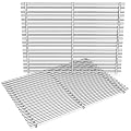 QuliMetal 18.75" Grill Grates for Weber Genesis II 300 & GS4 Genesis II LX 300 Series Gas Grills, Genesis II E&S 310 315 320 325 335, Genesis 2 Parts Replacement for Weber 66095, Stainless Steel