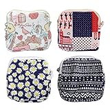🌼 【Practicidad Perfecta】: Esta bolsa de cremallera es ideal para almacenar servilletas sanitarias, tampones, almohadillas de enfermería, pañales, tazas menstruales; este es un bolso muti-funcional para sus productos privados o algunos sundies: joyas, papelería, cosméticos, tarjetas de crédito, etc. adecuado para oficinas, escuelas, interiores o exteriores, citas, turismo, hoteles.