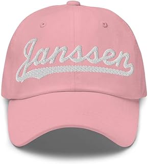 Janssen Hat Janssen Baseball Hat Personalized Custom Last Name Cap Family Name Headwear Surname Cap Gift Unisex Adjustable